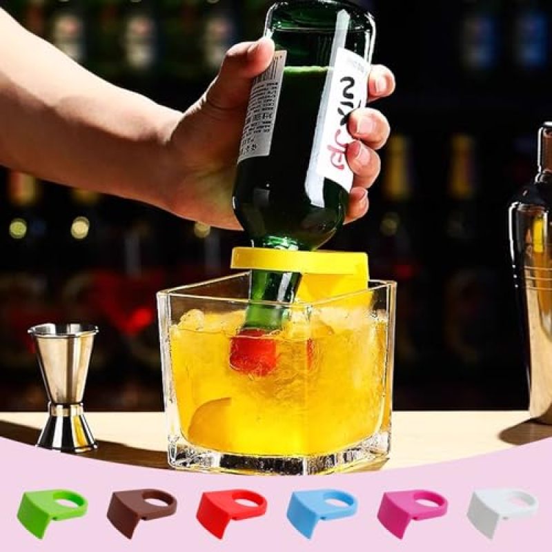 Drink Cup Holder Clip Set 14 Vibrant Color Secure Snap Lock Wine Glass Clips - Universal Drink Compatibility for Home Parties Wedding Receptions - Image 4
