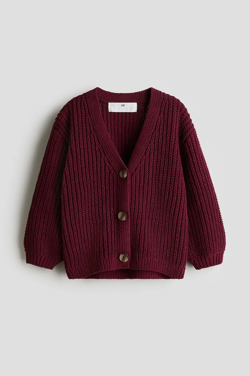 H&M Chenille-knit cardigan