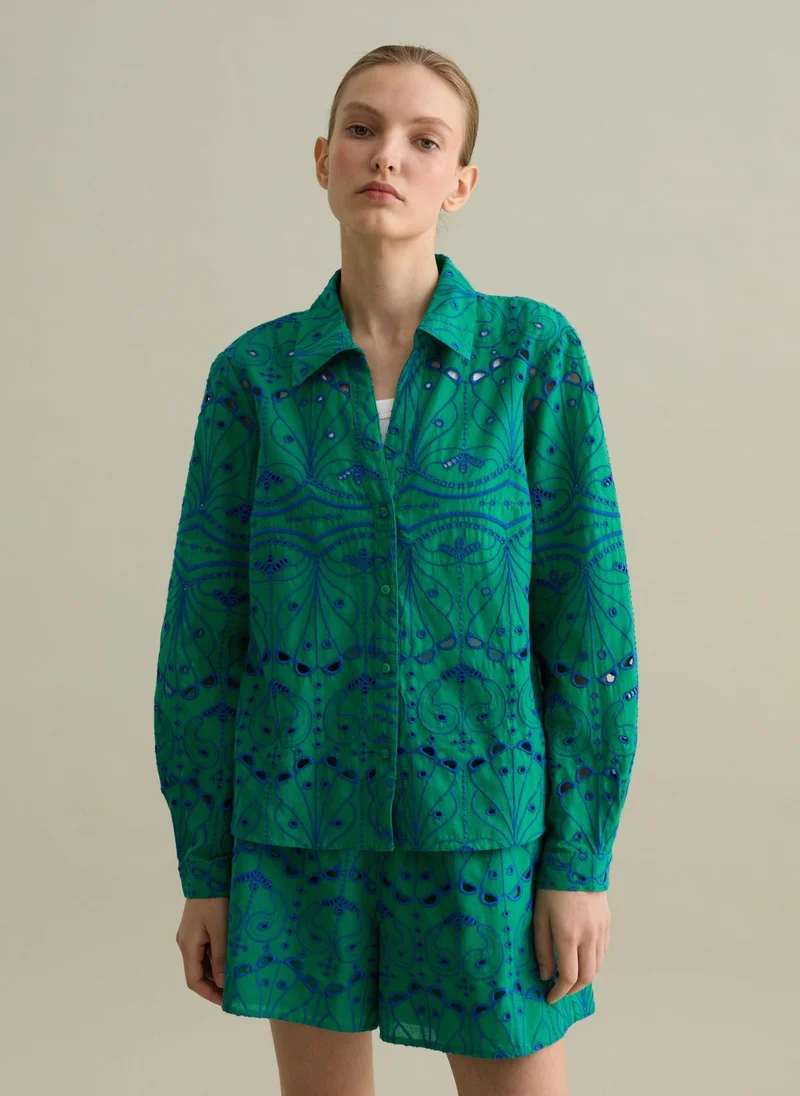 Ovs Broderie Anglaise Shirt