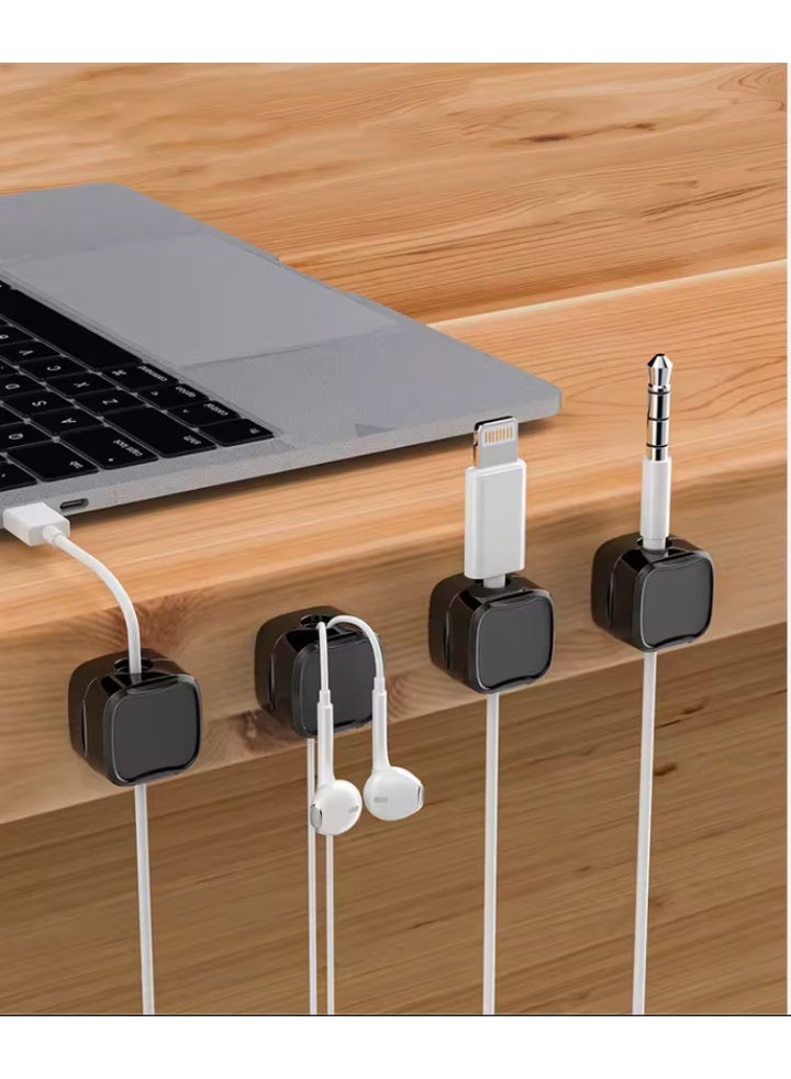 Pixel Essentials Magnetic Cable Cord Organizer – Desk Cable Holder, Anti-Slip Wire Management, For Charging Cables, Earphones, USB, HDMI - Image 3