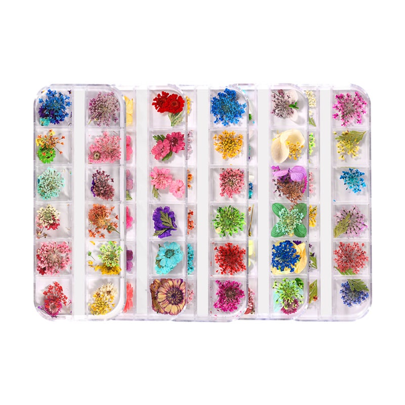 Pressed Dried Flowers: 12 Colors Natural Plant Petals - Handpicked & Humidity Protected for Nail Art, DIY Crafts, Resin Jewelry - Image 2