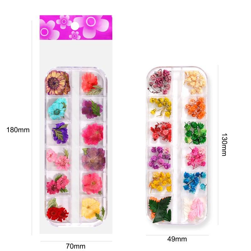 Pressed Dried Flowers: 12 Colors Natural Plant Petals - Handpicked & Humidity Protected for Nail Art, DIY Crafts, Resin Jewelry - Image 5