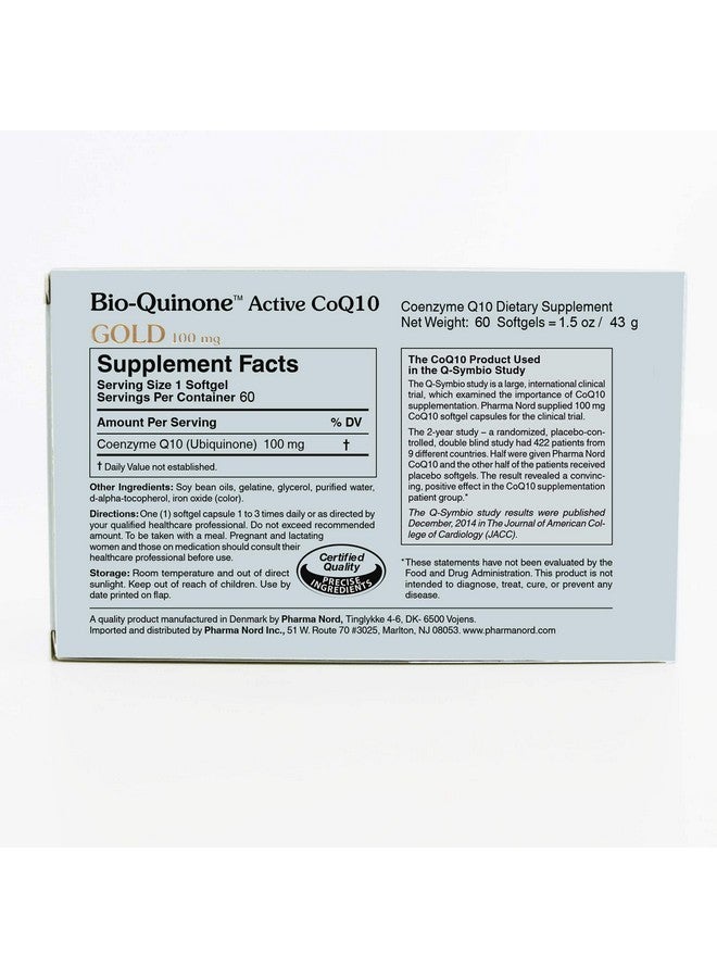 فارما نورد إنزيم Q10 الأصلي من مخترع مكملات Q10 | امتصاص عالي | إنزيم Q10 Bio-Quinone Coenzyme Q10 100mg، مضاد أكسدة أساسي للطاقة وصحة القلب ودعم الخصوبة، 60 كبسولة هلامية - Image 2