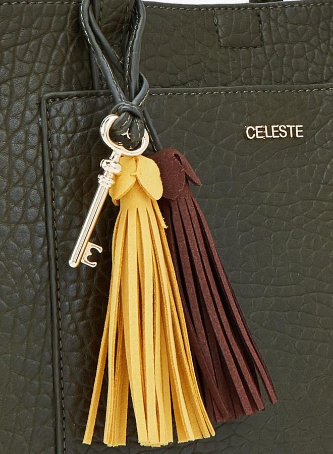 Celeste Textured School Tote Bag With Pouch - 37x13.5x28 CM - Image 5