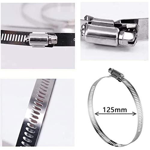 WiTi Universal Vertical Pole Mount for Security Camera, Stainless Steel Mounting Corner Bracket with 3 Loop Pipe Clamps, Suitable for CCTV Cameras LED Wall/Stage Lights, Solar Panels (small size) - Image 4
