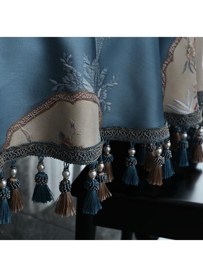 Bluejw Chinese Style Large Round Table Tablecloth Light Luxury High-end Hotel Special Household Waterproof And Oil-proof Dining Table Round Tang Yan - Image 5