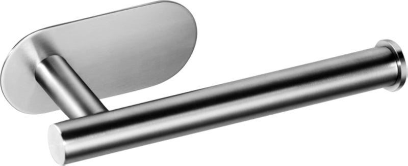 Toilet paper holder without drilling - holder toilet paper holder roll holder self-adhesive wall toilet (brushed stainless steel)