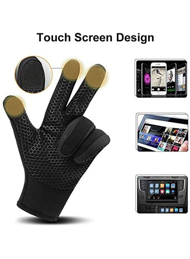 SYOSI Winter Touch Screen Warm Gloves for Cycling Amazing Thermal Premium Thermal Windproof Gloves Outdoor Sports Bike Glove Bicycle Gloves Cycling Gloves Padded Bike Gloves  - Image 2