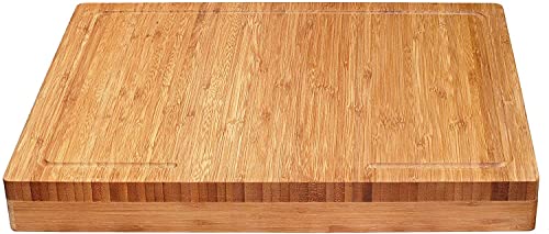 Lipper International Bamboo Wood Over-the-Counter-Edge Kitchen Cutting and Serving Board, 17-5/8" x 13-7/8" x 2" - Image 5