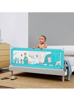 Generic Baby Bed Rails and Crib Guardrail By TOYS-EGYPT , Single Side - Size: 180cm (Blue)  - Image 1