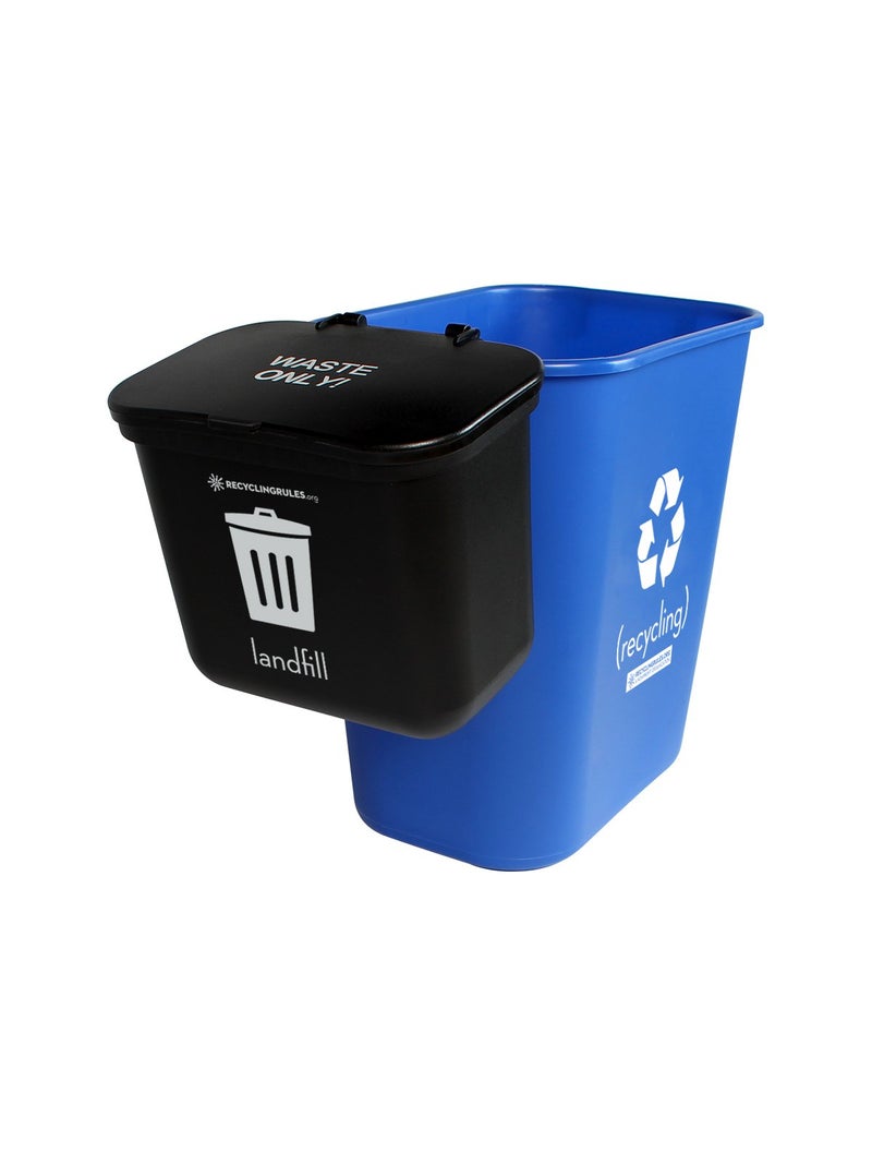Recycling Rules Hanging Wastebasket for Trash - Image 5
