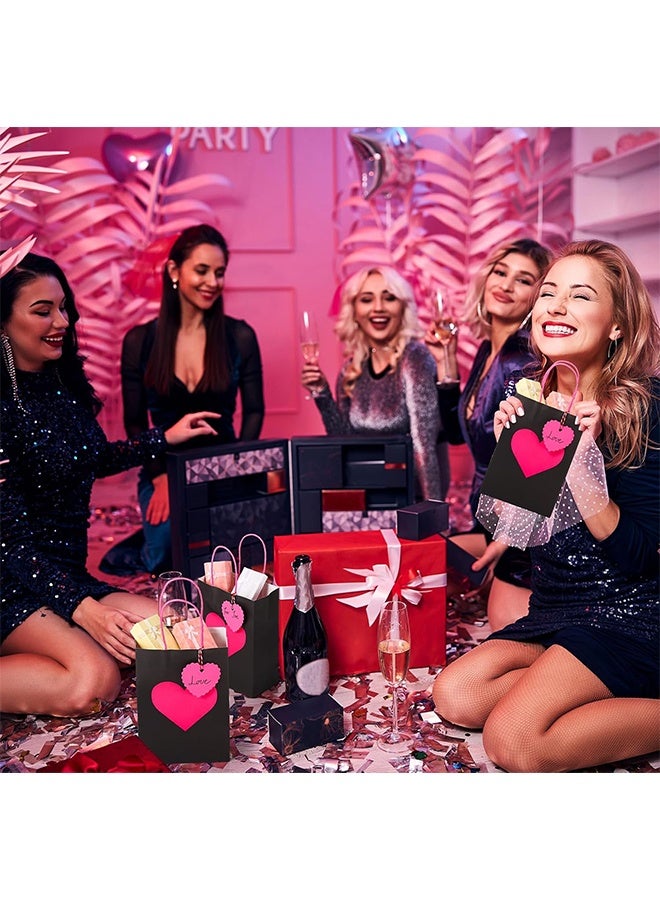 إم إكس إن 12 قطعة من أكياس الهدايا الورقية السميكة للحفلات مع مقابض وبطاقات تهنئة - حقيبة هدايا للوجبات الخفيفة وحقائب الطعام، وحقائب لحفلات أعياد الميلاد وحفلات الزفاف - Image 5