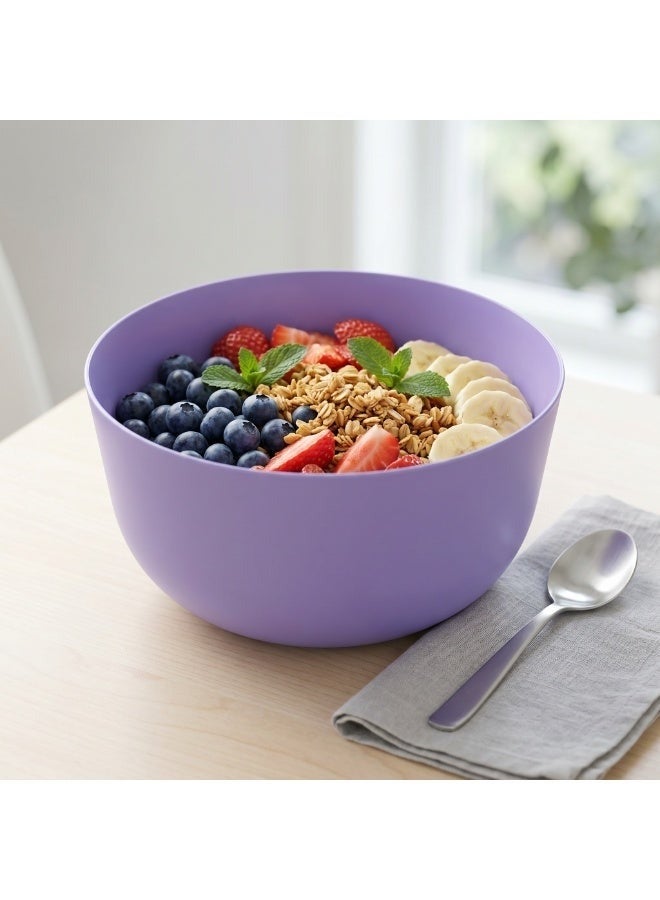 EasyGO Easy-Go Set of Reusable Plastic Bowls 2.2L (2 Bowls) BPA Free PP – Microwave, Freezer & Dishwasher Safe - Lavender - Image 1
