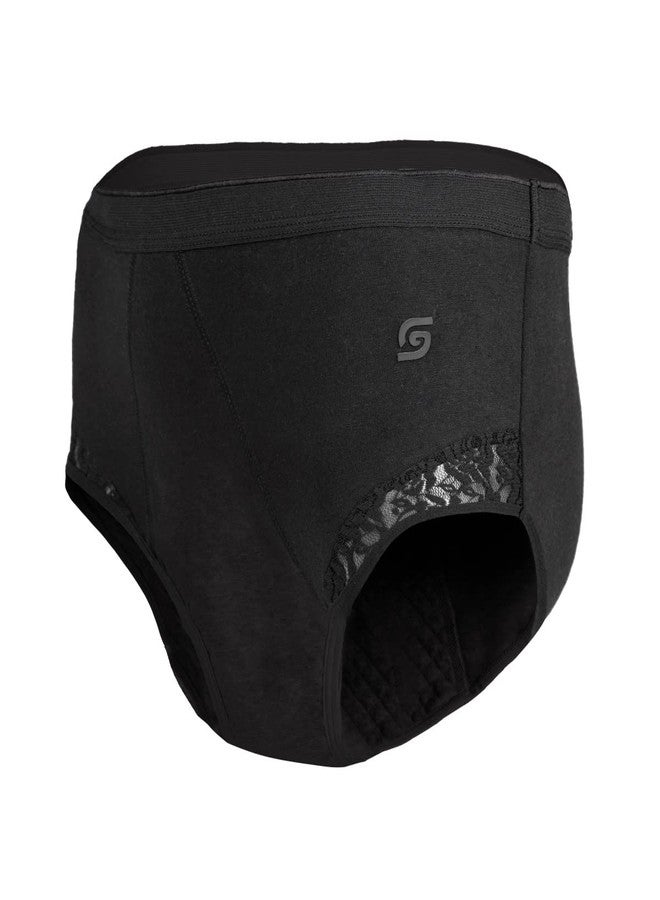 SochGreen Organic Cotton Incontinence Underwear For Women- Wash & Reusable, Absorbs Moderate Urine Leak (Upto 70 ml), Antibacterial, Hygienic & Leakproof, Full Coverage- High Waist (S) - Image 4