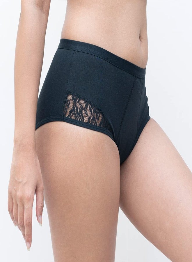 SochGreen Organic Cotton Incontinence Underwear For Women- Wash & Reusable, Absorbs Moderate Urine Leak (Upto 70 ml), Antibacterial, Hygienic & Leakproof, Full Coverage- High Waist (S) - Image 3