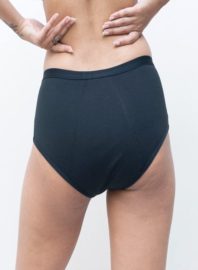 SochGreen Organic Cotton Incontinence Underwear For Women- Wash & Reusable, Absorbs Moderate Urine Leak (Upto 70 ml), Antibacterial, Hygienic & Leakproof, Full Coverage- High Waist (S) - Image 2