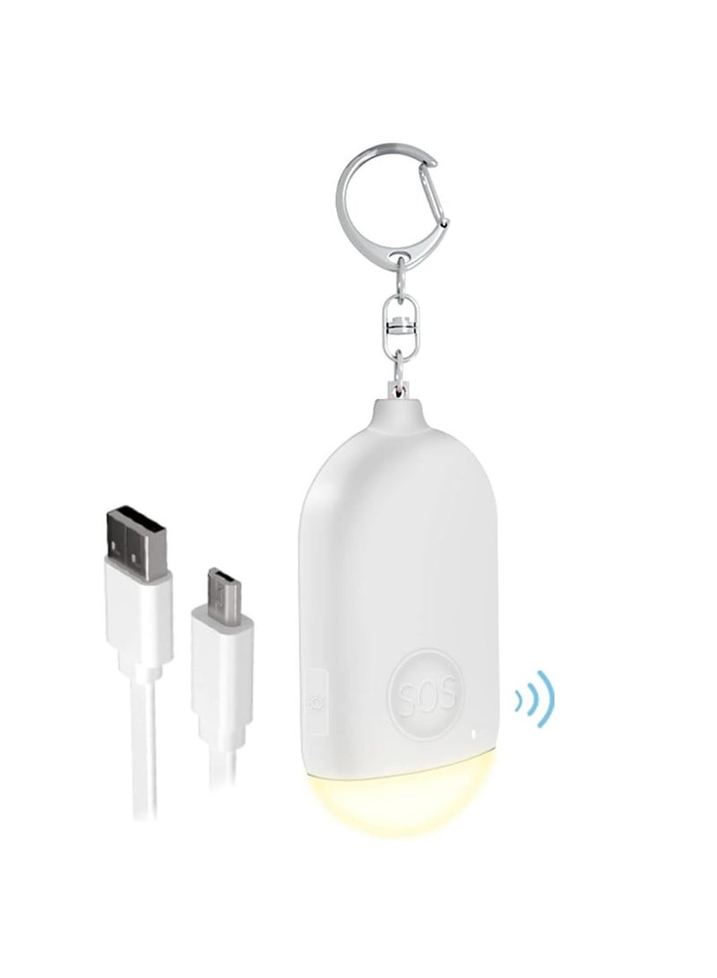 Excefore 130dB Personal Safety Alarm with LED Light - Waterproof Keychain Personal Alarm for Women, Powerful Personal Safety Device, Emergency Security Safe Devices Key Chain Alarms for Kids Elderly  - Image 1