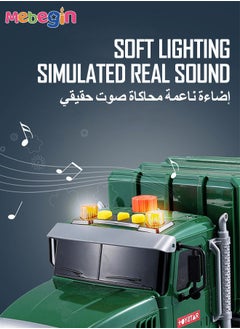 MEBEGIN Engineering Trash Vehicle  Truck With Lights & Sounds Inertia Car Garbage Recycling Truck Toy Set  - Image 5