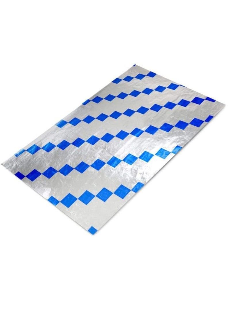 Multi-Purpose Foil Wrap Blue Hex  500 Sheets 