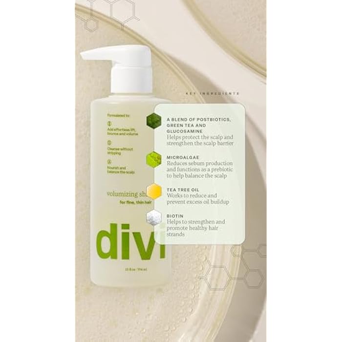 Divi Shampoo and Conditioner Set for Women and Men - Hair Care Duo for All Hair Types, Adds Volume, Lift, and Bounce, Strengthens and Nourishes Hair - Full Size, 2 x 12 Fl Oz - Image 5
