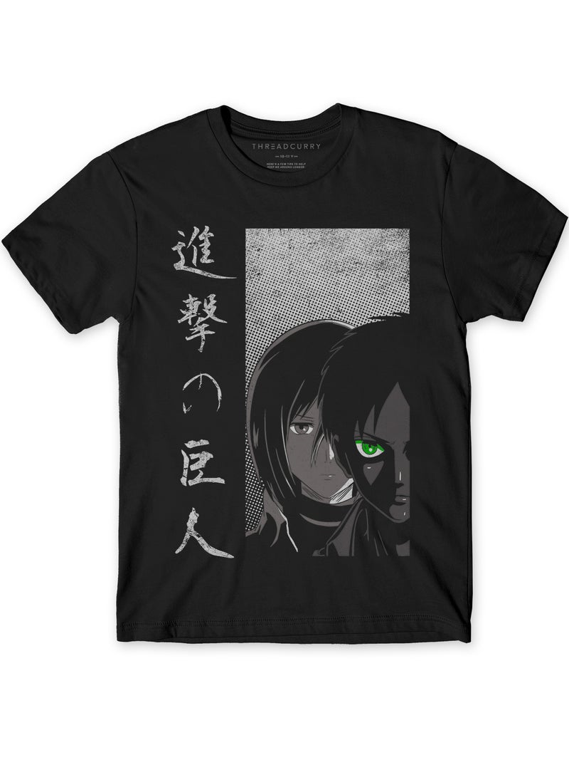 THREADCURRY تي شيرت دائري العنق مطبوع للأولاد من THREADCURRY بتصميم كوميدي - Image 1