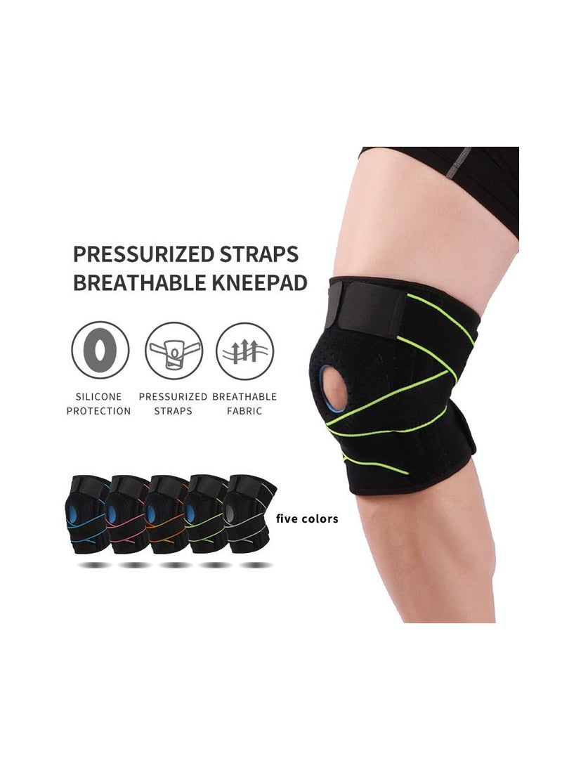 GTSOL - Large Knee Support Brace with Side Stabilizers & Gel Padding Adjustable Compression for Pain Relief, Meniscus Tear, ACL, MCL, Arthritis, and Injury Recover - Image 1