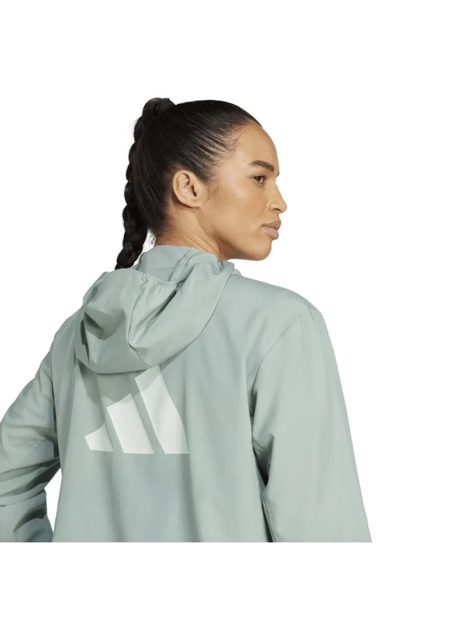 Adidas adidas RUN IT JACKET Green Running JACKETS for Women - 2XS
