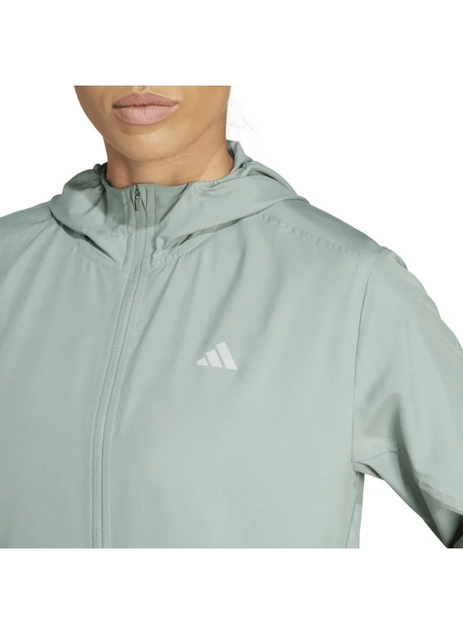Adidas adidas RUN IT JACKET Green Running JACKETS for Women - 2XS