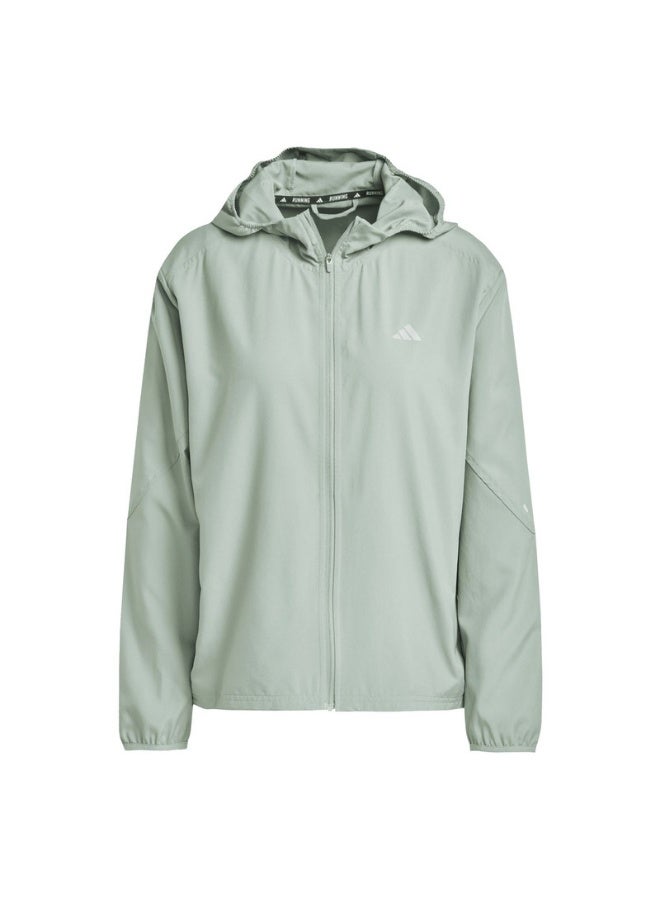 Adidas adidas RUN IT JACKET Green Running JACKETS for Women - 2XS - Image 1