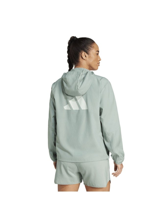Adidas adidas RUN IT JACKET Green Running JACKETS for Women - 2XS - Image 4