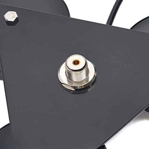 HYS Heavy Duty Mobile Car/Truck SO-239 8.8inch Triangle Magnet Mount Base W/5M(16.4ft) RG58 Coaxial Cable PL-259 Plug - Image 5
