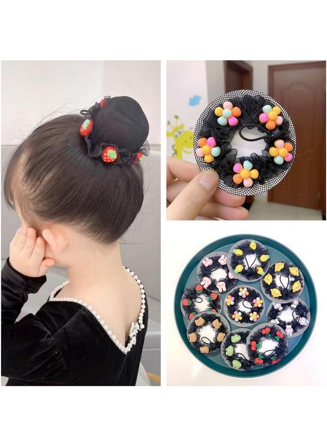 Hatanu Mall 4 Pcs Children's Hair Net Bun, Invisible Ballet Adjustable Mesh Hairnets, Cute Hair Bun Cover for Girls Ballet, Dance Bun Nets Set for Women and Girls (Multicolor) - Image 3
