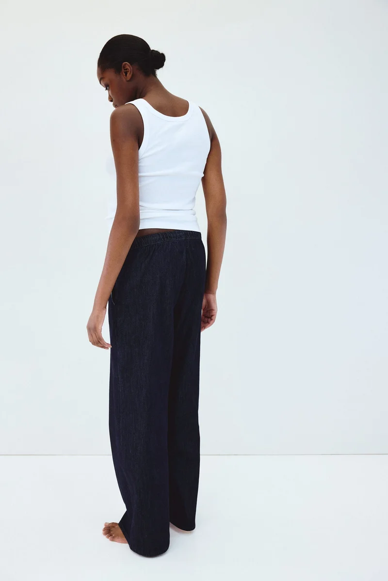 H&M  MAMA Denim drawstring trousers for Women | Best Price UAE