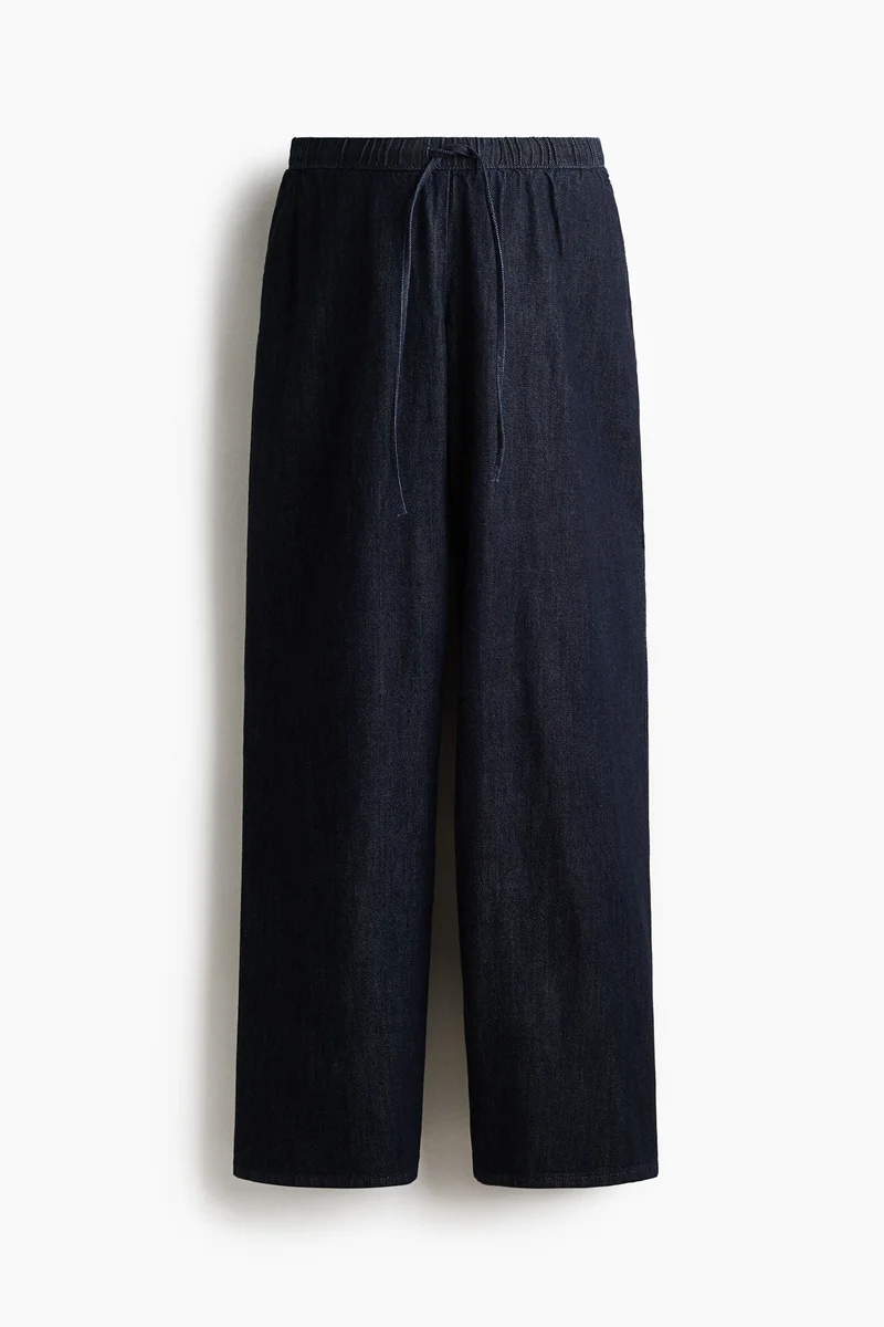H&M  MAMA Denim drawstring trousers for Women | Best Price UAE
