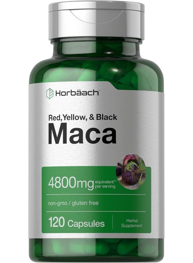 Horbäach Horbaach Men's & Women's Gluten-free Maca Root Capsules (4800mg, 120 Pills) - Image 1