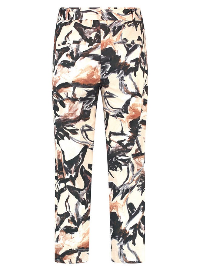 GERRY WEBER Patterned 7/8-length trousers with a tie-around belt  - Image 5