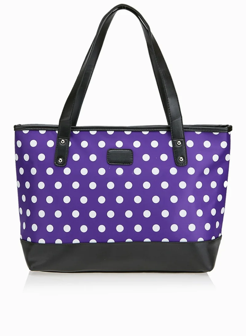 Ginger Polka Dot Shopper