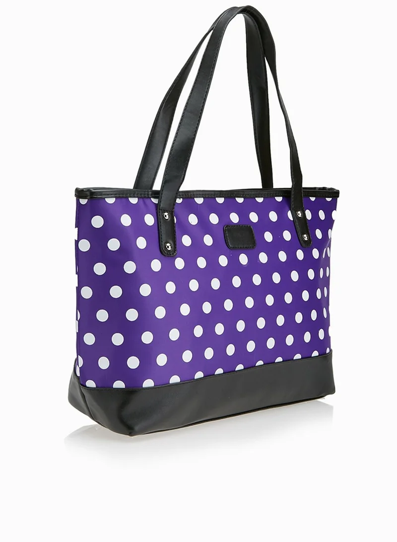 Ginger Polka Dot Shopper