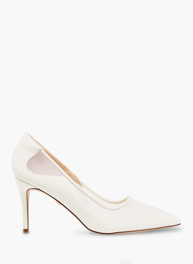 Celeste Womens Textured Slip-On Pumps With Stiletto Heels