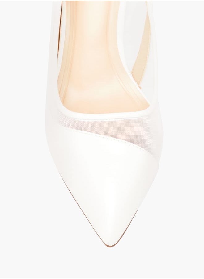 Celeste Womens Textured Slip-On Pumps With Stiletto Heels  - Image 4