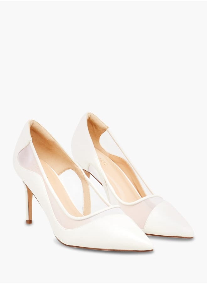 Celeste Womens Textured Slip-On Pumps With Stiletto Heels  - Image 2
