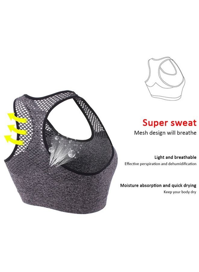 Generic - Mesh Quick Dry Sports Bra Black - Image 1