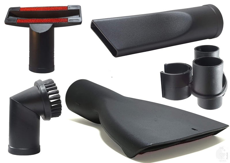 RODAK 35 mm Connecting Size Vacuum Cleaner Accessory Kit Set of Two Upholstery Nozzle One Crevice Tool One 360 Degree Rotatable Brush and Free Parking Clip - Image 1