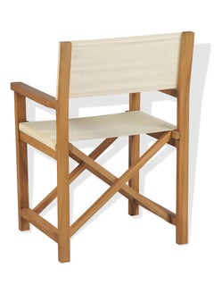 vidaxl Folding Director's Chairs 2 pcs Solid Teak Wood  - Image 4