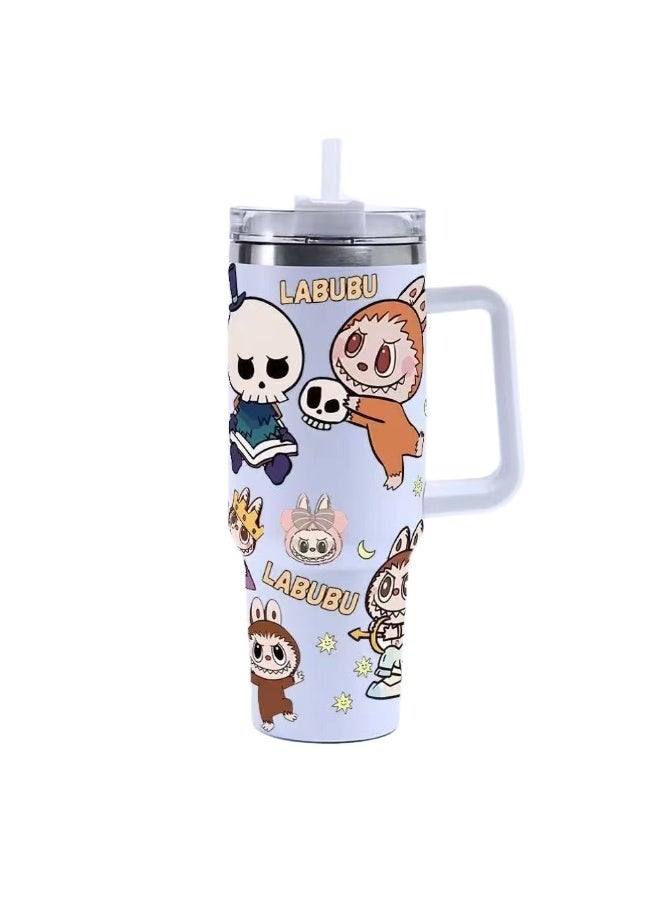 × Labubu Limited Edition Collab Tumbler – 40oz Insulated Travel Cup, Cute Collectible Design - Image 1