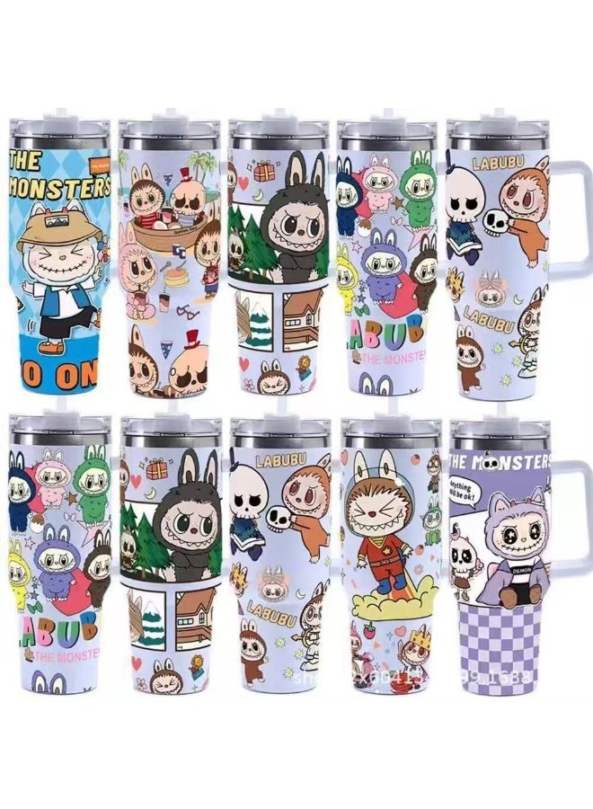 × Labubu Limited Edition Collab Tumbler – 40oz Insulated Travel Cup, Cute Collectible Design - Image 4