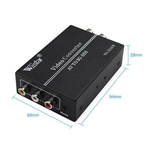 Wiistar AV CVBS to 3G-SDI Audio Video Converter Composite to SDI Converter Support 1080P for CRT HDTV to Camera - Image 3