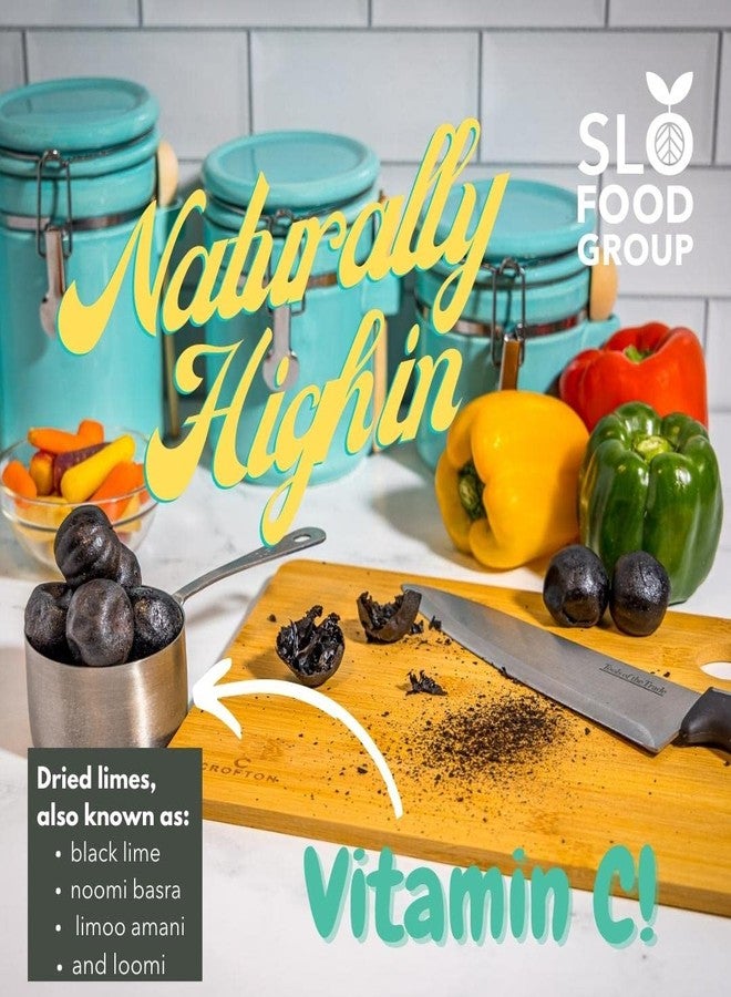 Slofoodgroup ليمون أسود من مجموعة سلوفوود، ليمون مجفف، ليمون فارسي، لومي، مكونات مودل الشرقية للتخليل، 2 أونصة - Image 5
