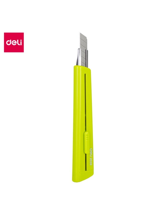 ديلي قطاعة متعددة الاستخدام بشفرة قابلة للكسر 13 قطعة مع شفرة فولاذ SK5 ومقبض بلاستيكي – أخضر - Image 1