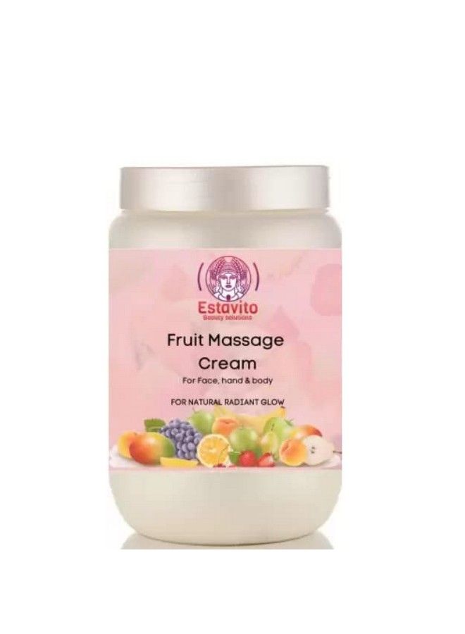 ESTAVITO Fruit All Purpose Cream 800Ml (For Body Massage ; Face Massage ; Pedicure ; Manicure) Complete Nourishment - Image 2